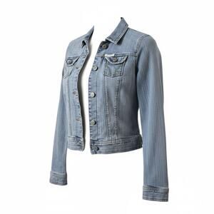 Hollister Vintage Y2K Denim  Jacket Crop Light Wash 90s Causal Retro Stretch S